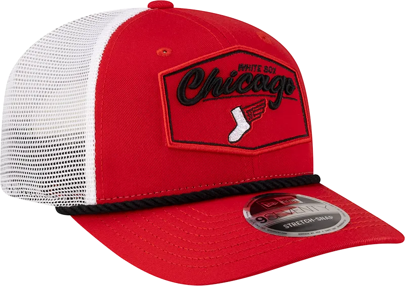 Chicago White Sox City Connect Red/White Center Patch 9SEVENTY Trucker Adjustable Hat