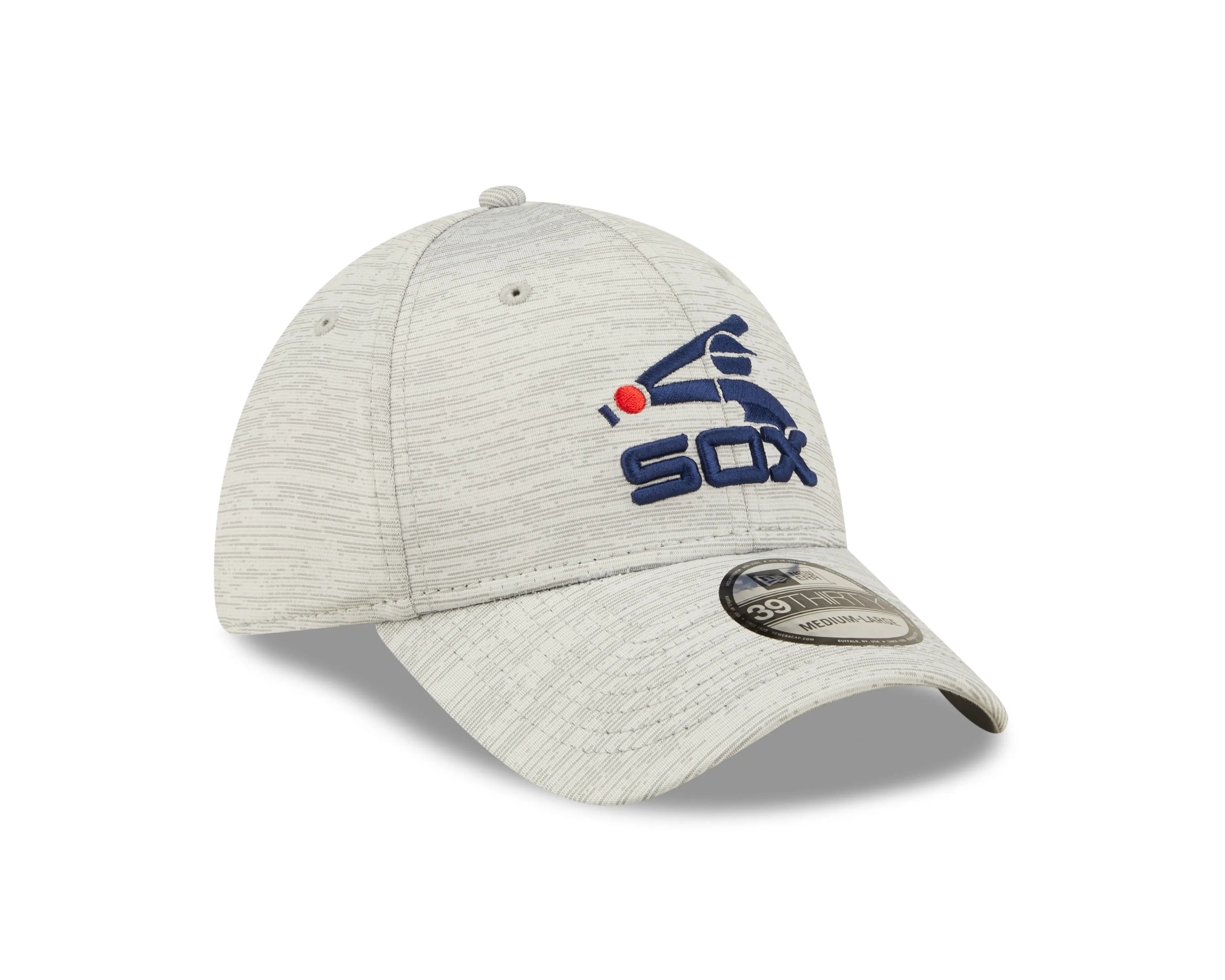 Chicago White Sox Cooperstown Distinct New Era Gray 39THIRTY Performance Flex Fit Hat