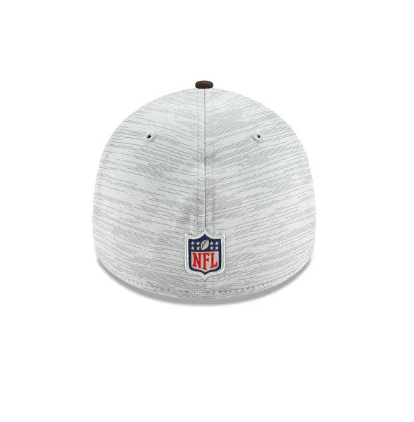 Cleveland Browns 2021 Training Camp On Field Gray/Brown New Era 39THIRTY Flex Fit Hat