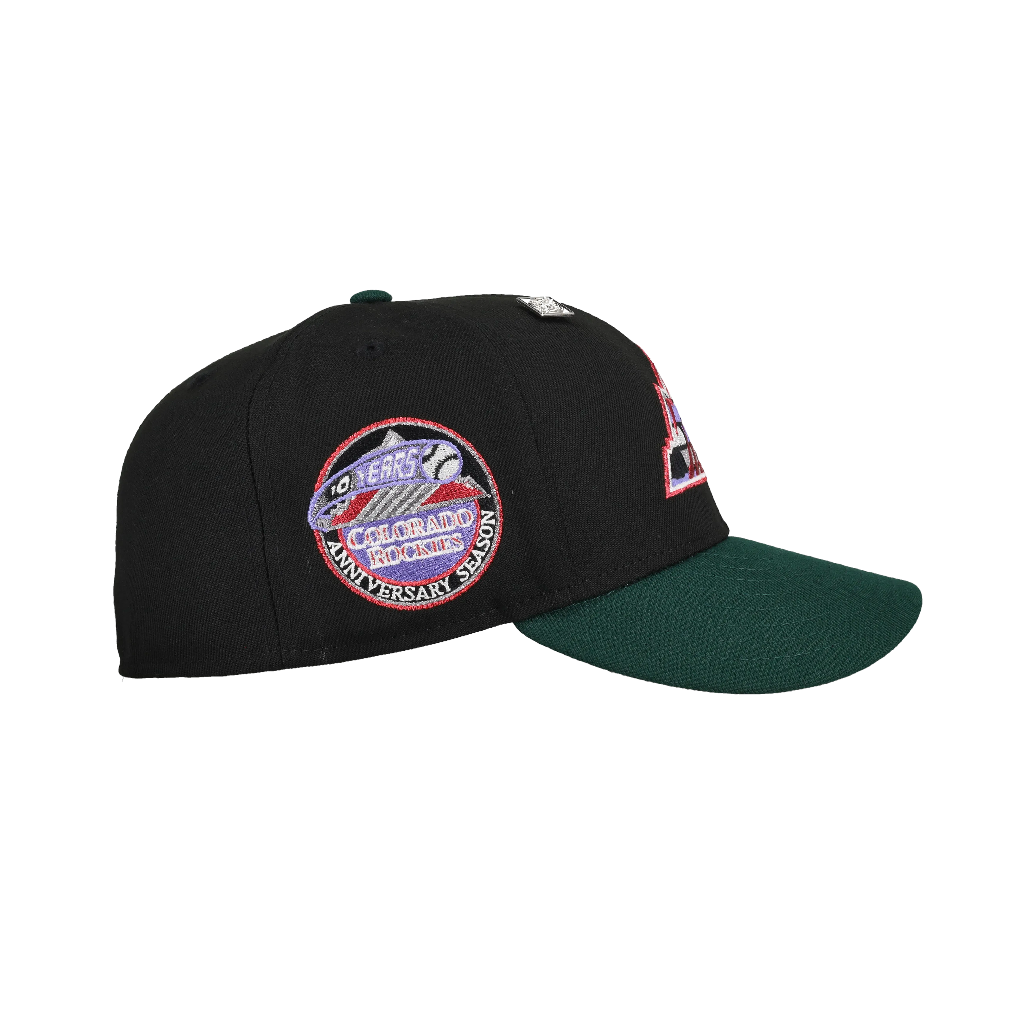 Colorado Rockies 10 years Bricks Metallic Black/Green 59Fifty Fitted Hat