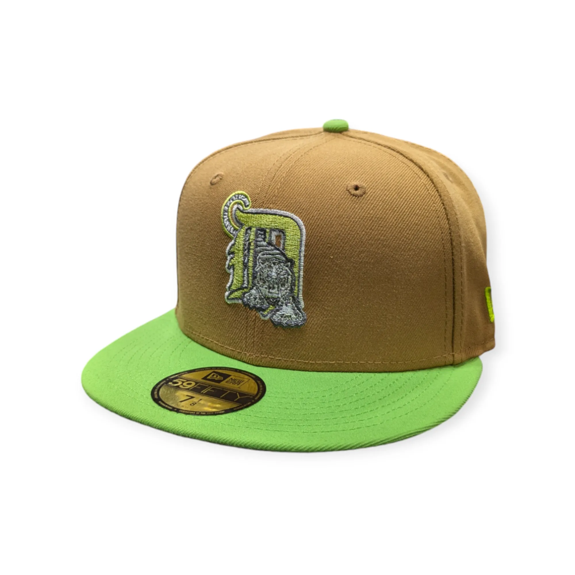 Detroit Tigers New Era Wheat/Lime Cooper 59FIFTY Fitted Hat