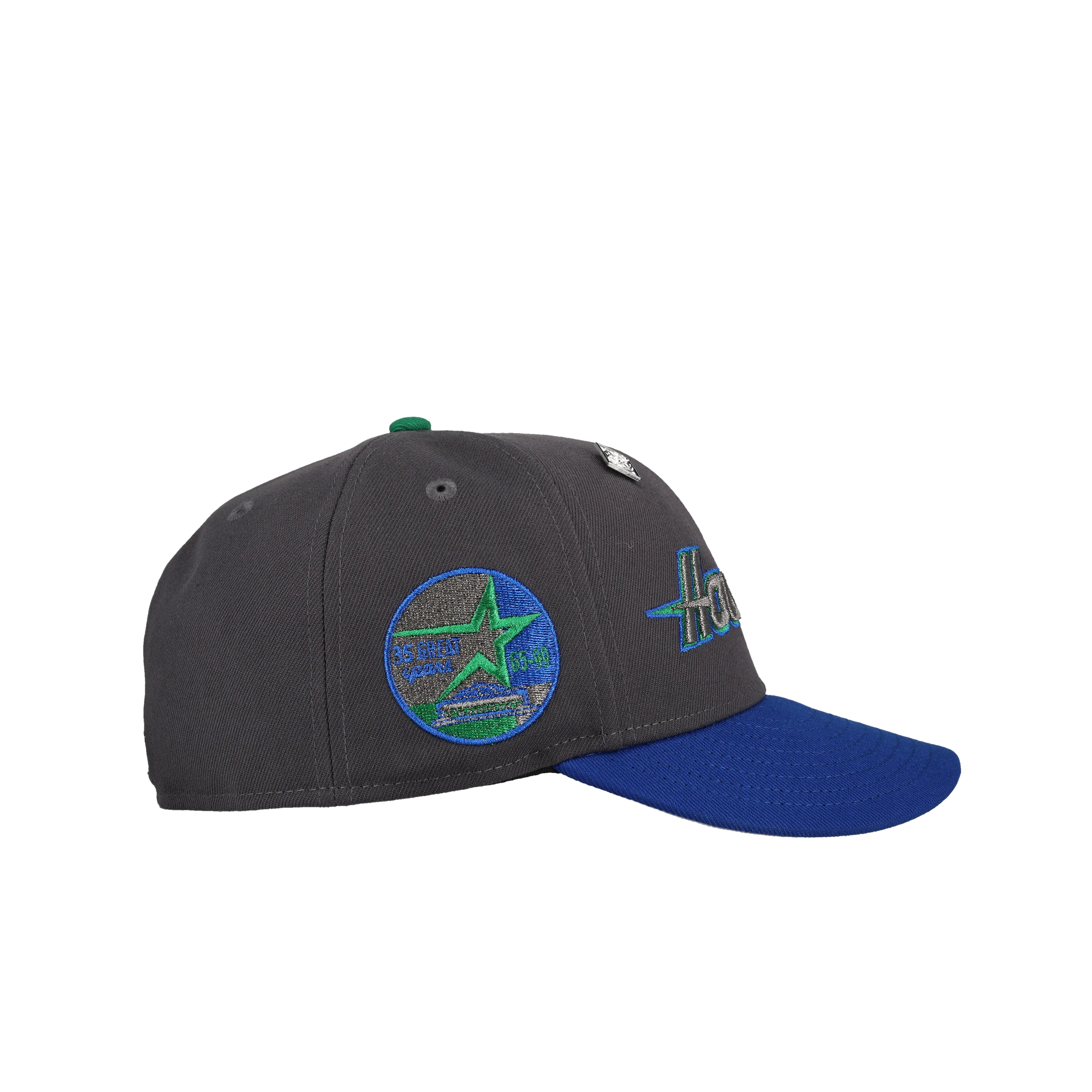 Houston Astros Graphite/Blue/Pewter Metallic 35 years 59Fifty Fitted Hat