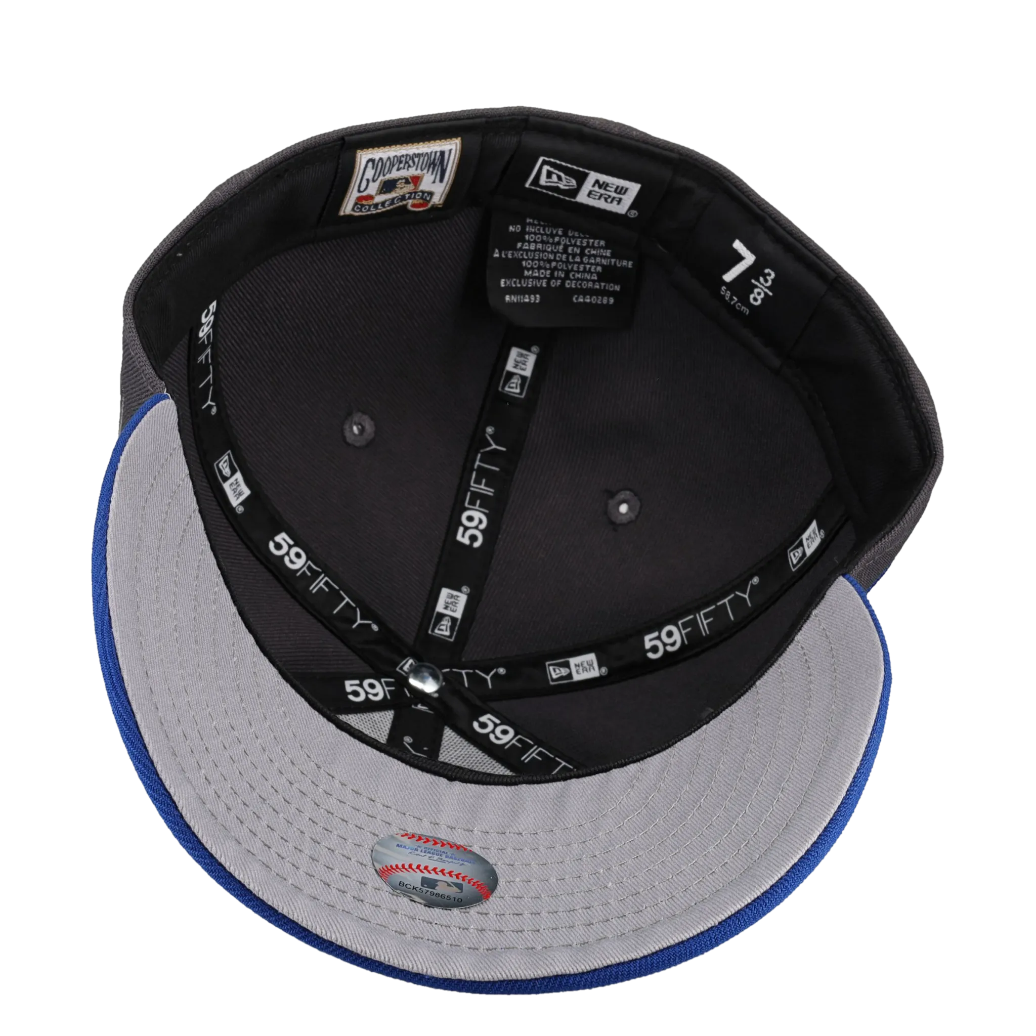 Houston Astros Graphite/Blue/Pewter Metallic 35 years 59Fifty Fitted Hat