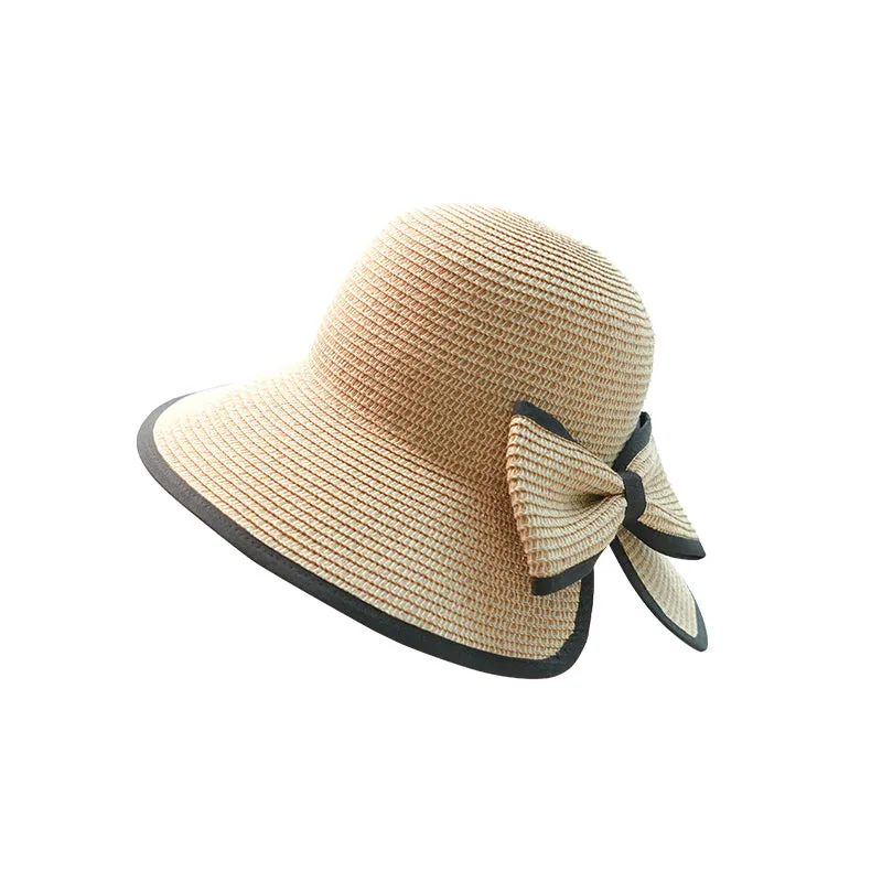 Kawatani UV Sencut Serials Straw Hat with 99% UV Protection For Women