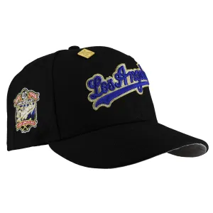Los Angeles Dodgers 40th Anniversary Black Dome Metallic Script 59Fifty Fitted Hat