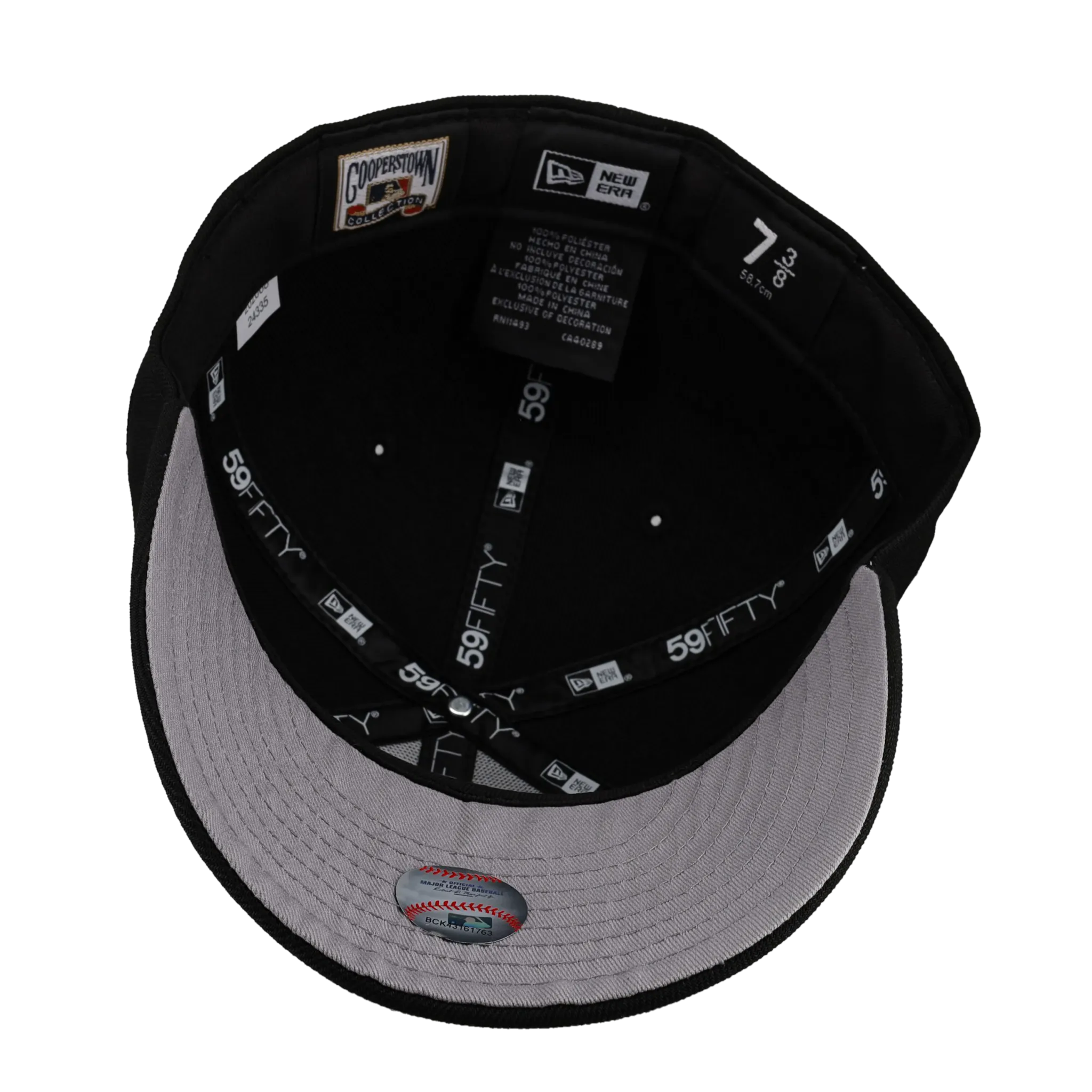 Los Angeles Dodgers 40th Anniversary Black Dome Metallic Script 59Fifty Fitted Hat
