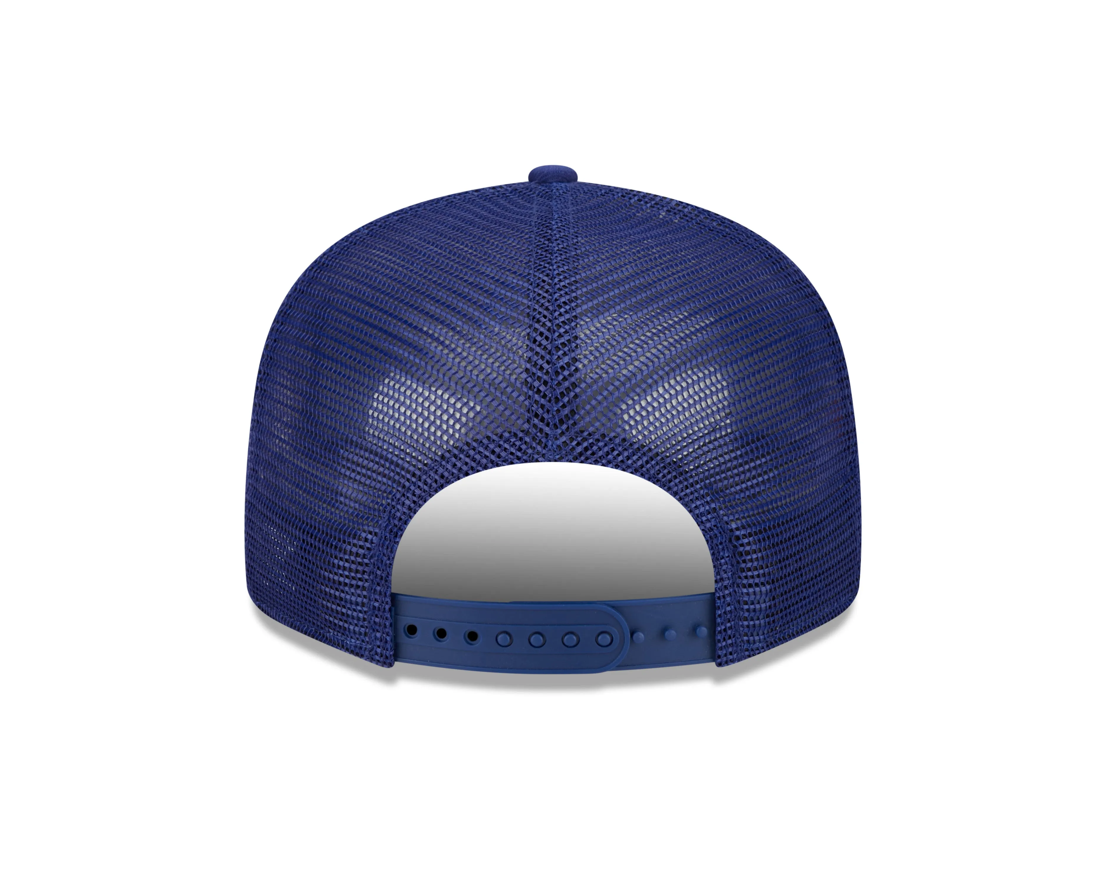 Los Angeles Dodgers New Era Blue Stacked 9FIFTY Mesh Trucker Snapback Hat