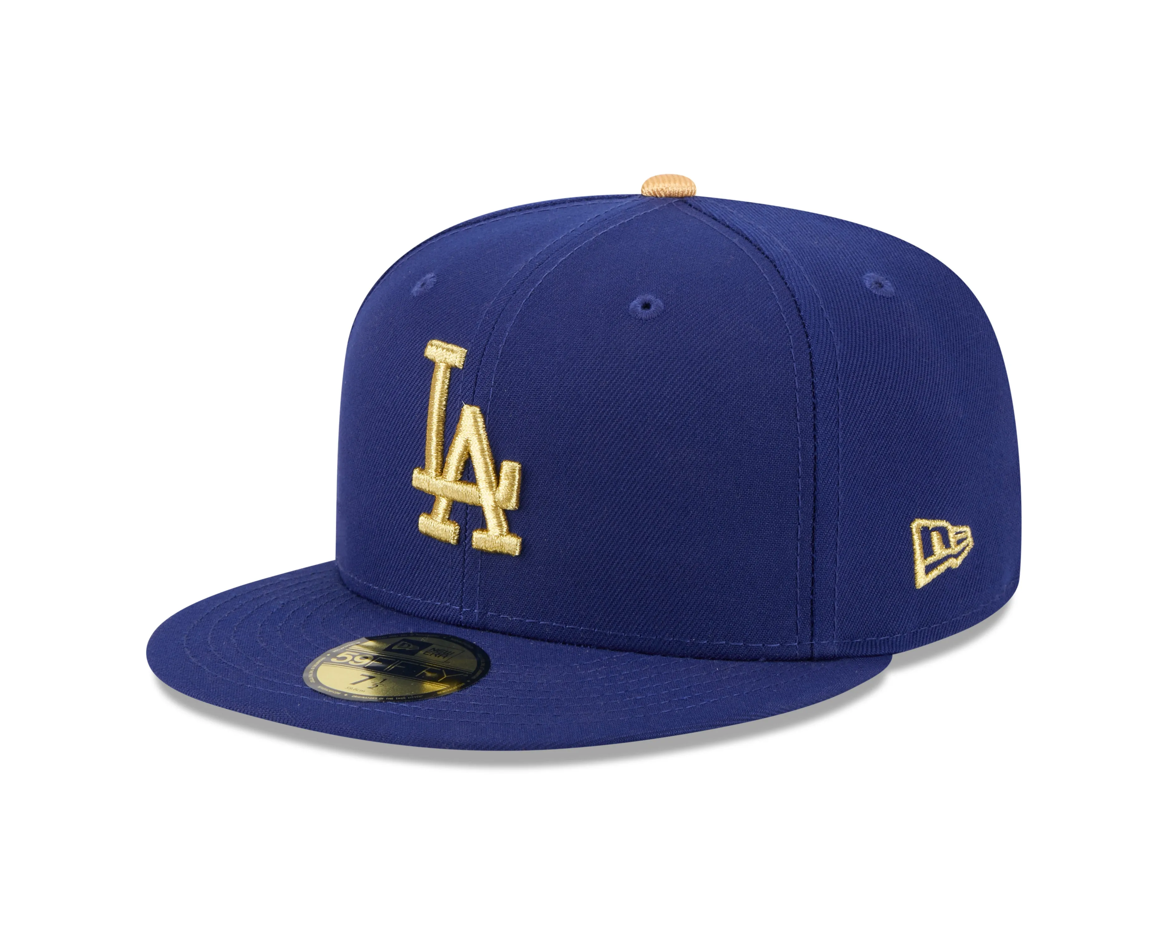 Los Angeles Dodgers New Era Royal Blue MLB Gold Champions 59FIFTY Hat
