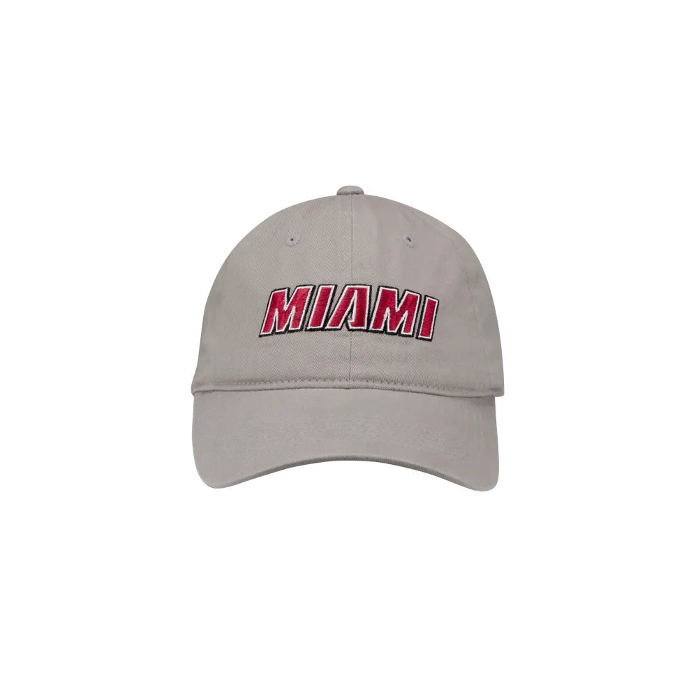 Miami HEAT Wordmark Grey Hat