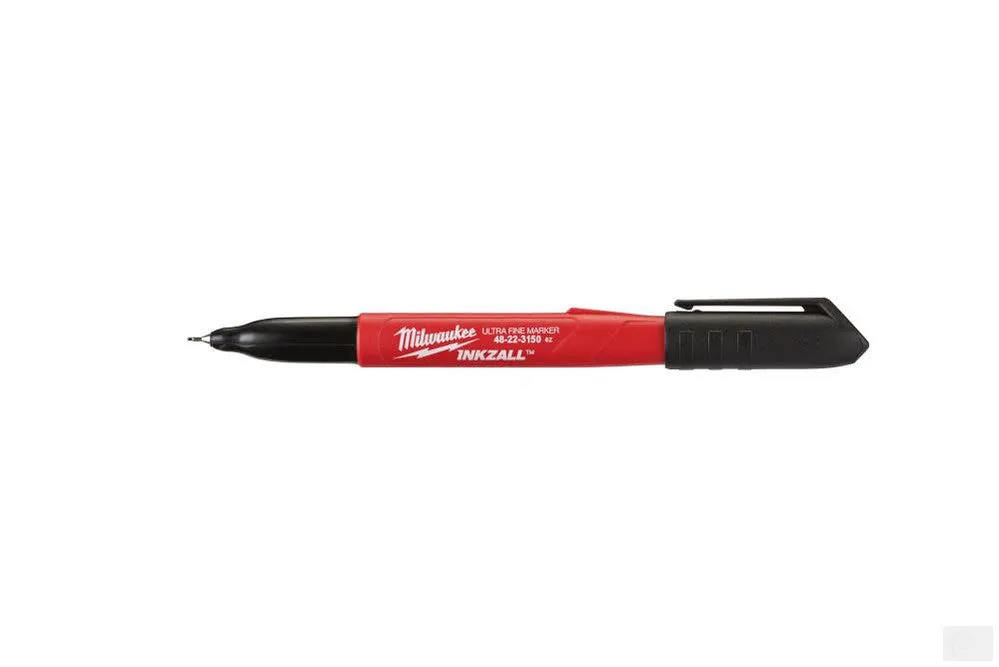 MILWAUKEE 12 pk INKZALL™ Black Ultra Fine Point Markers [48-22-3150]