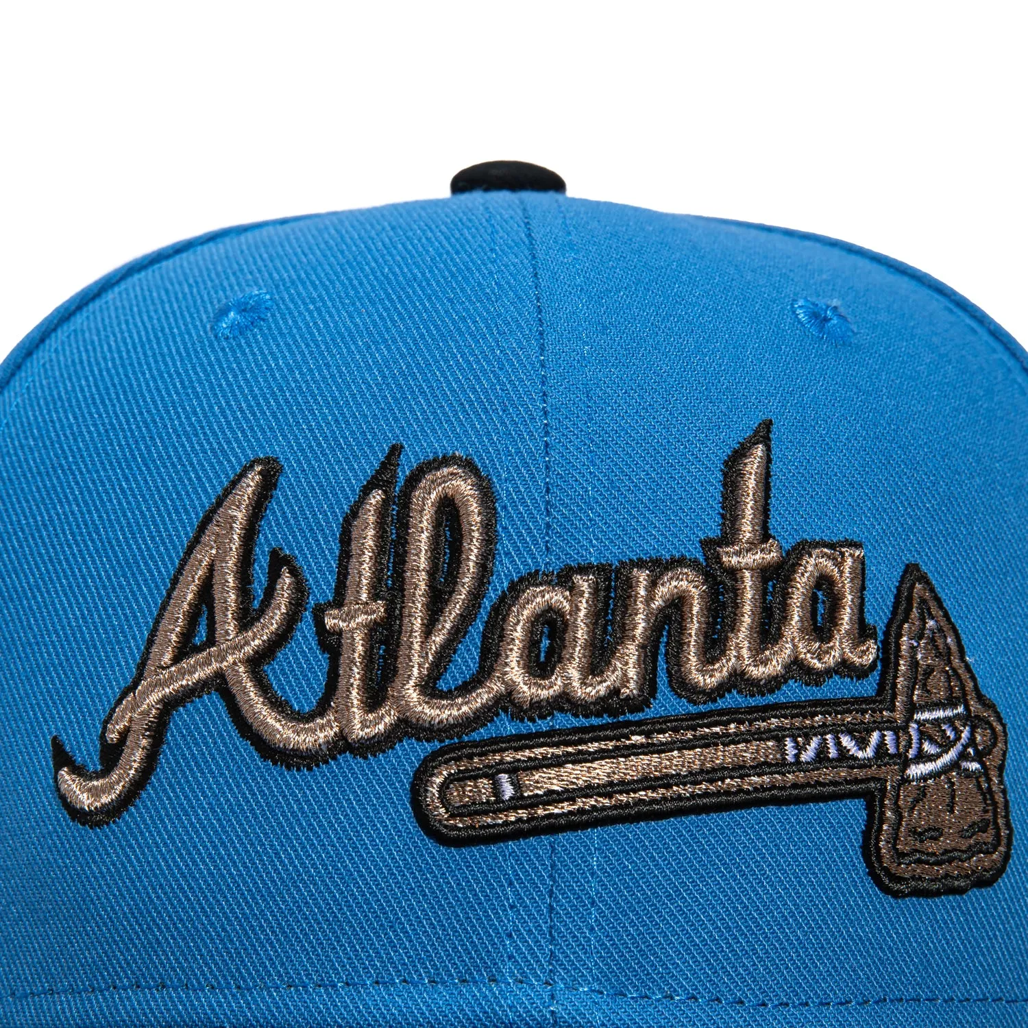 Mitchell & Ness Atlanta Braves 1995 World Series Patch Alternate Hat - Indigo. Black