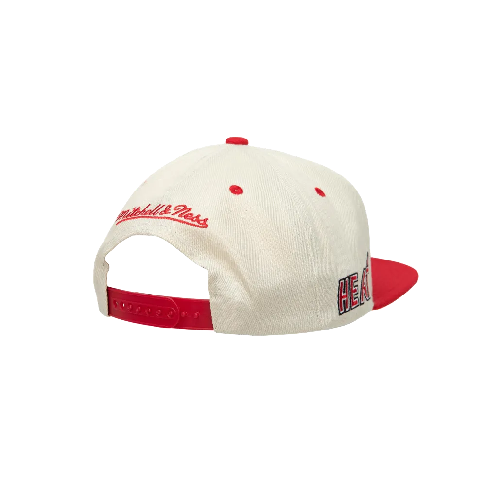 Mitchell & Ness Miami HEAT 2-Tone Sail Snapback