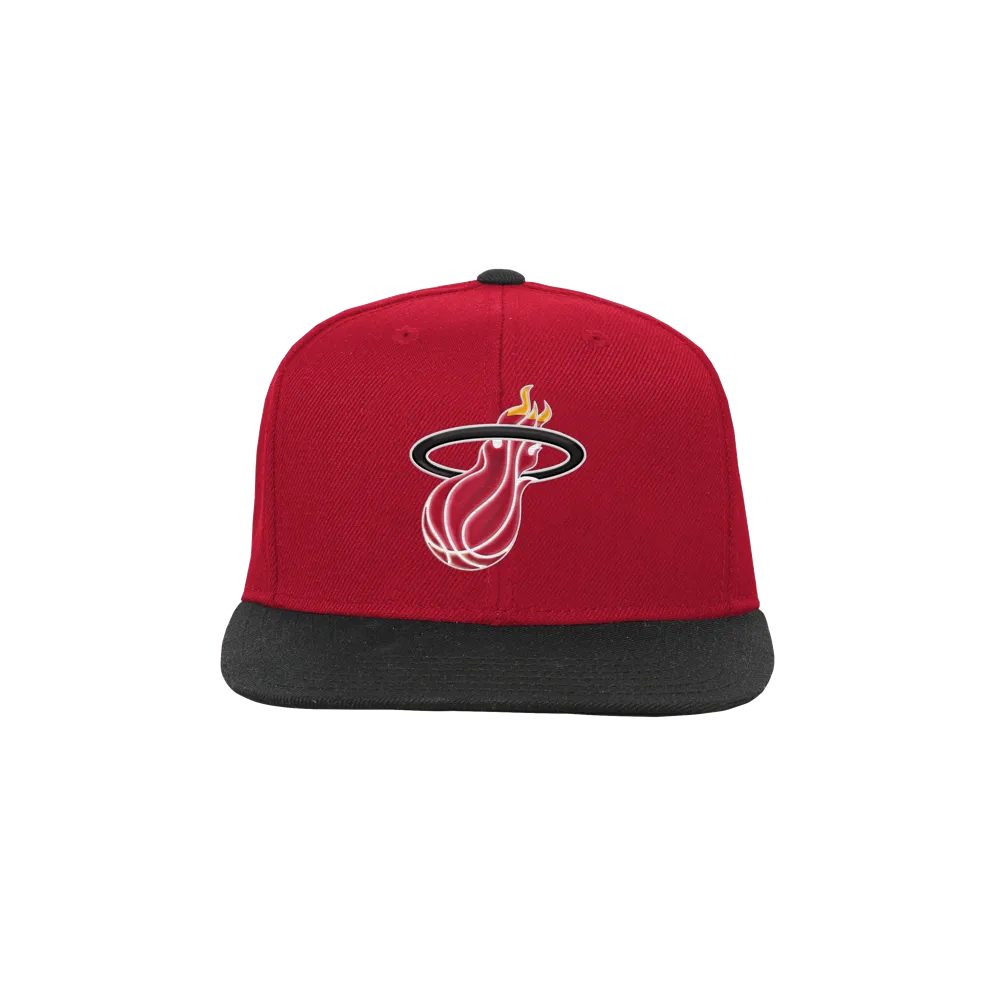 Mitchell & Ness Miami HEAT 2-Tone Youth Snapback