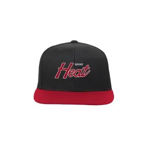 Mitchell & Ness Miami HEAT Script Youth Snapback