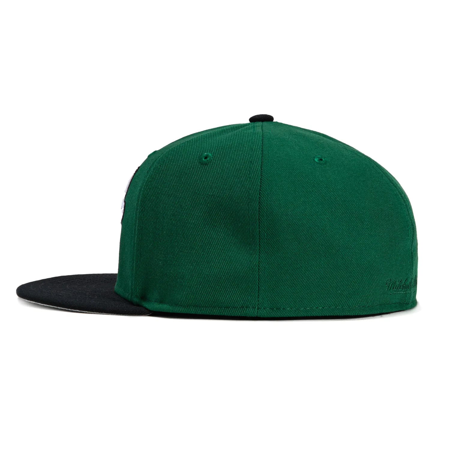 Mitchell & Ness Oakland Athletics 1989 World Series Patch Script Hat - Green. Black
