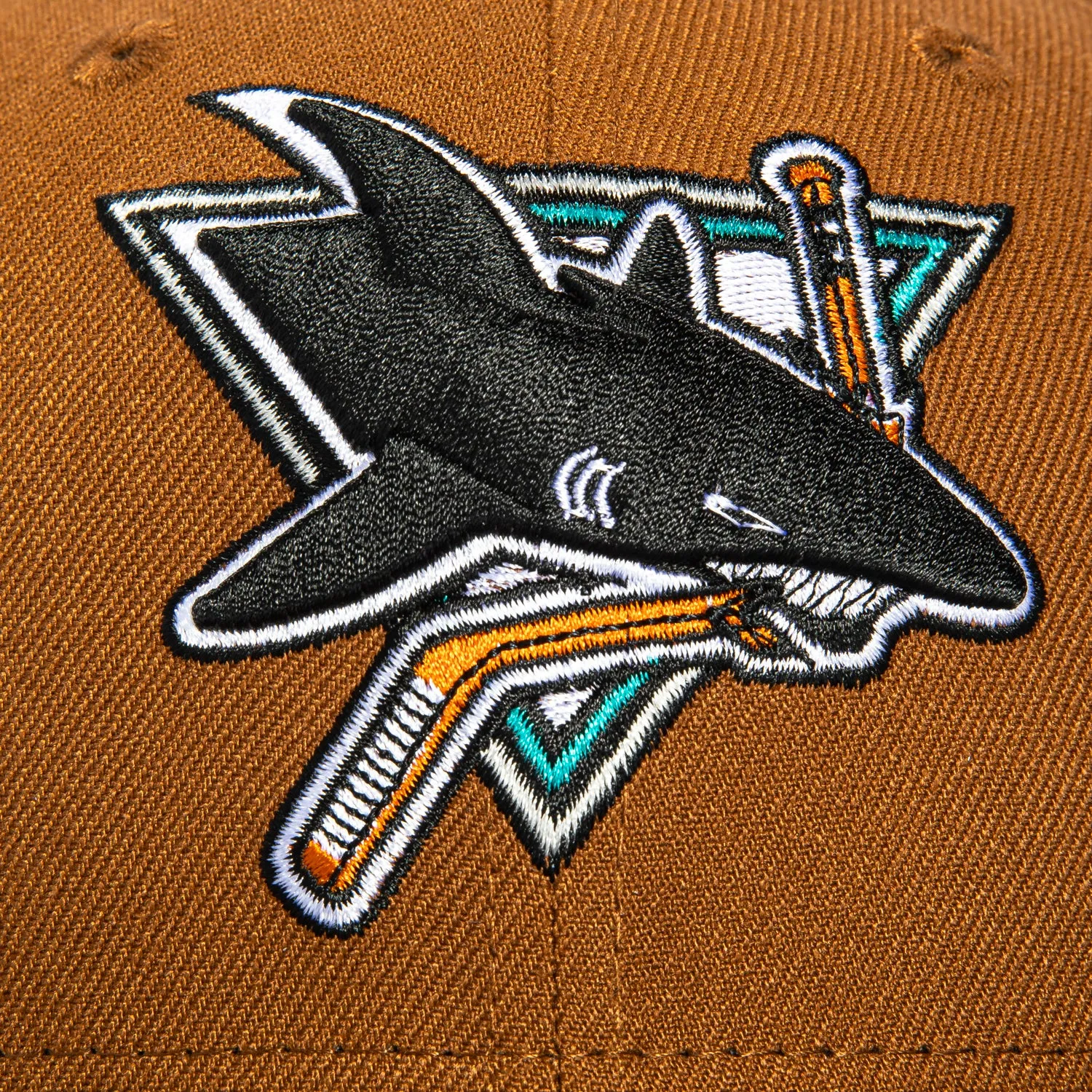 New Era 59Fifity San Jose Sharks Logo Patch Hat - Khaki, Olive