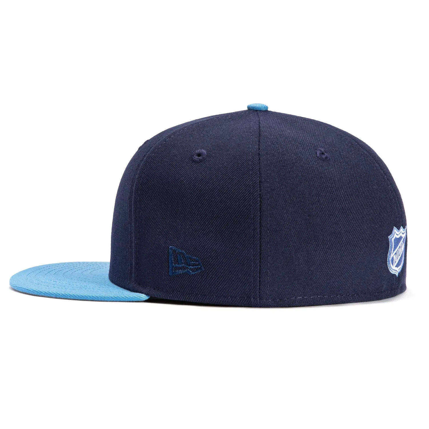 New Era 59Fifty Anaheim Ducks 30th Anniversary Patch Logo Hat - Light Navy, Light Blue