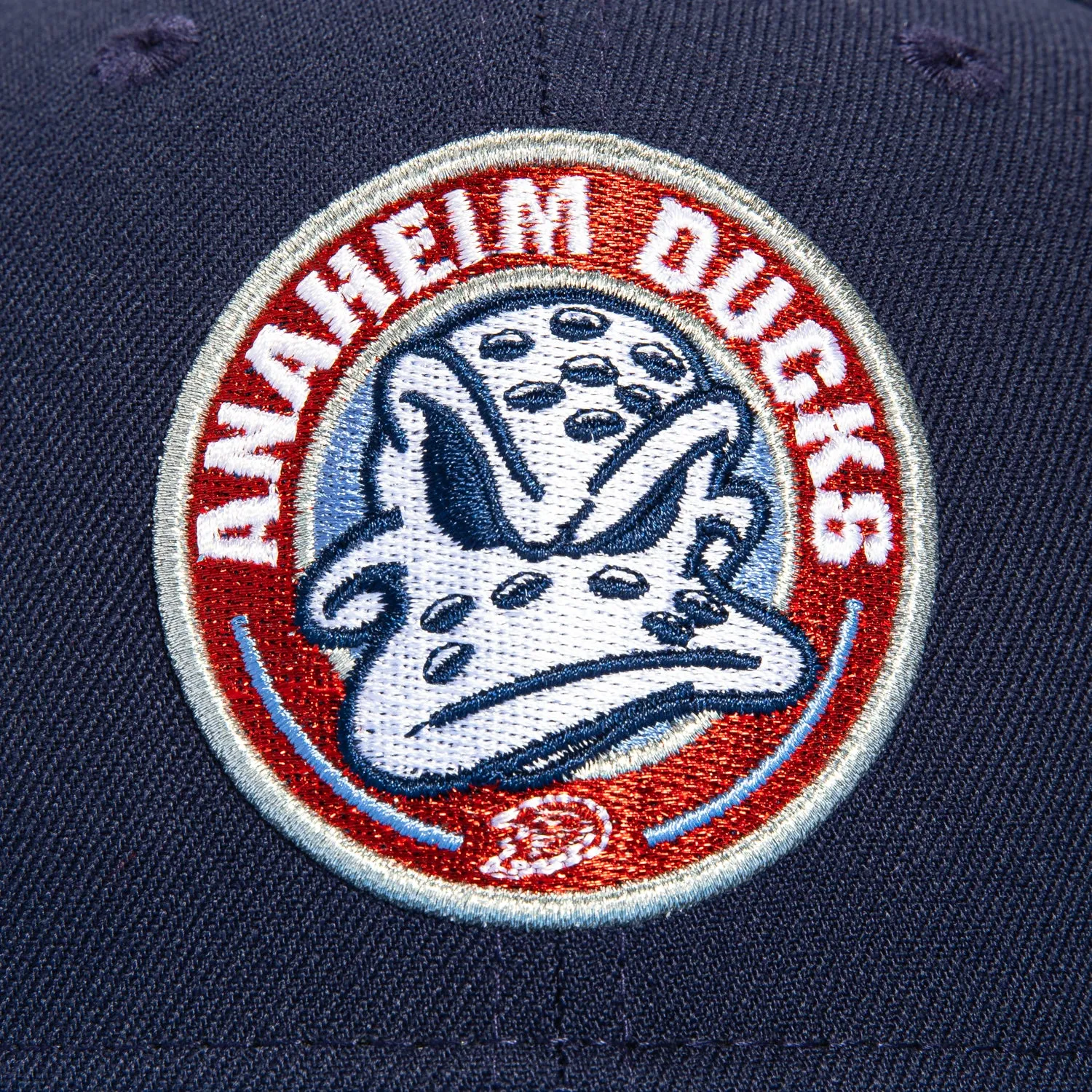 New Era 59Fifty Anaheim Ducks 30th Anniversary Patch Logo Hat - Light Navy, Light Blue