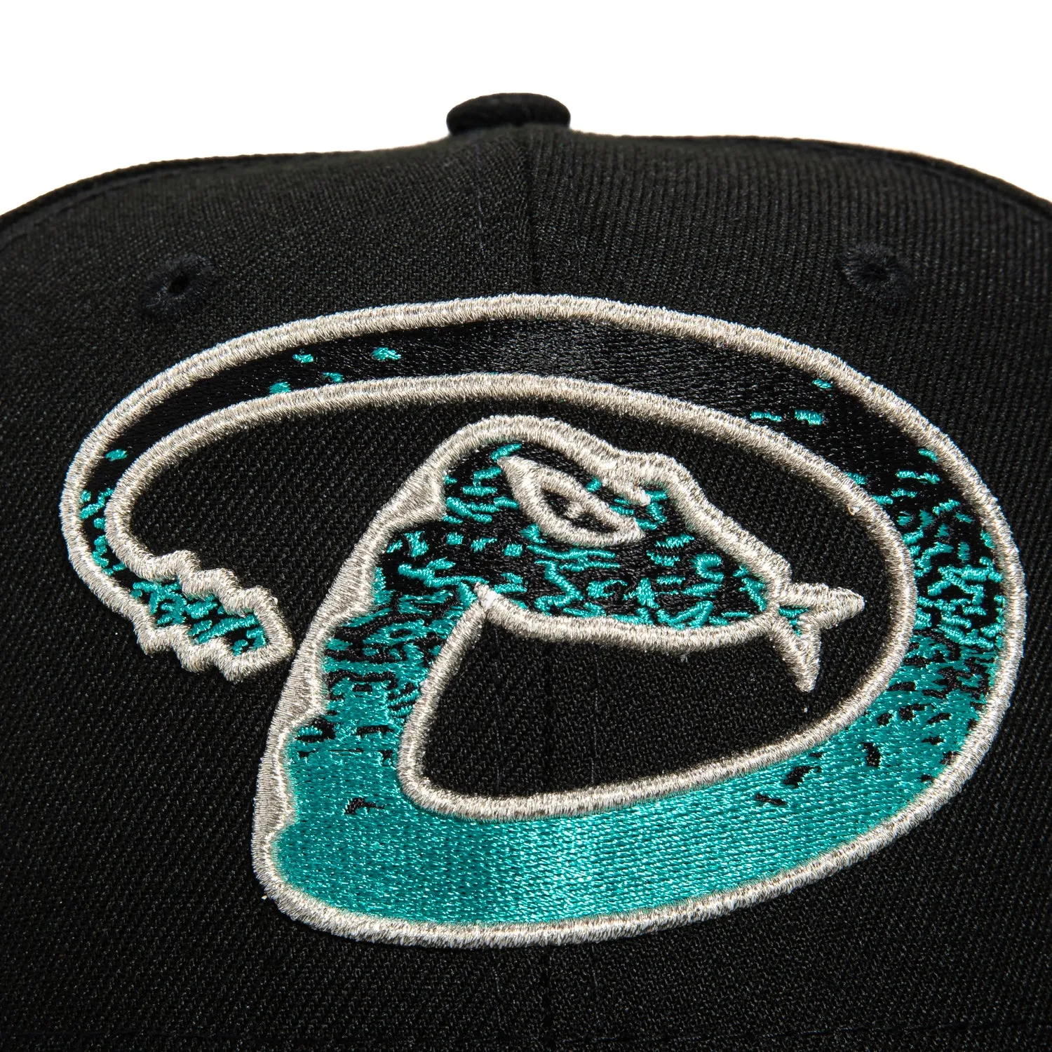 New Era 59Fifty Aqua Arizona Diamondbacks 20th Anniversary Champions Patch Hat - Black. Teal