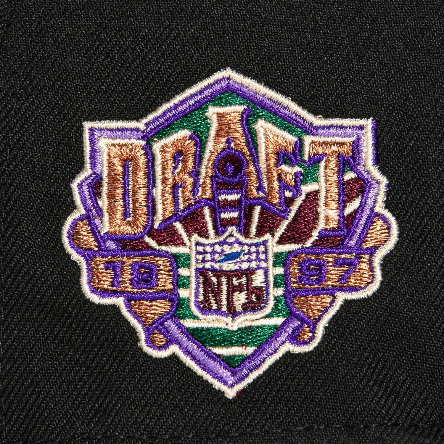 New Era 59Fifty Arizona Cardinals 1987 Draft Patch City Hat - Black. Green. Purple. Red