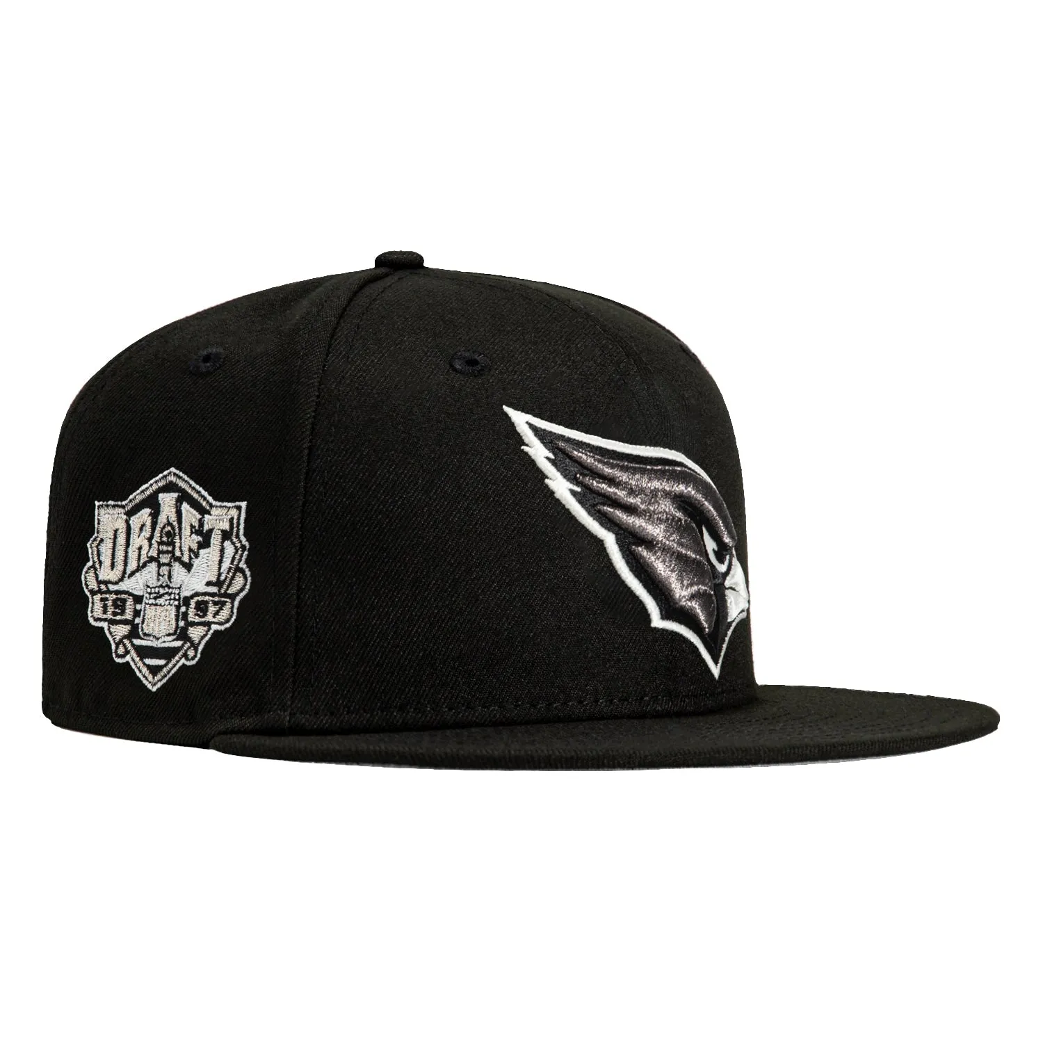 New Era 59Fifty Arizona Cardinals 1997 Draft Patch Hat - Black. White