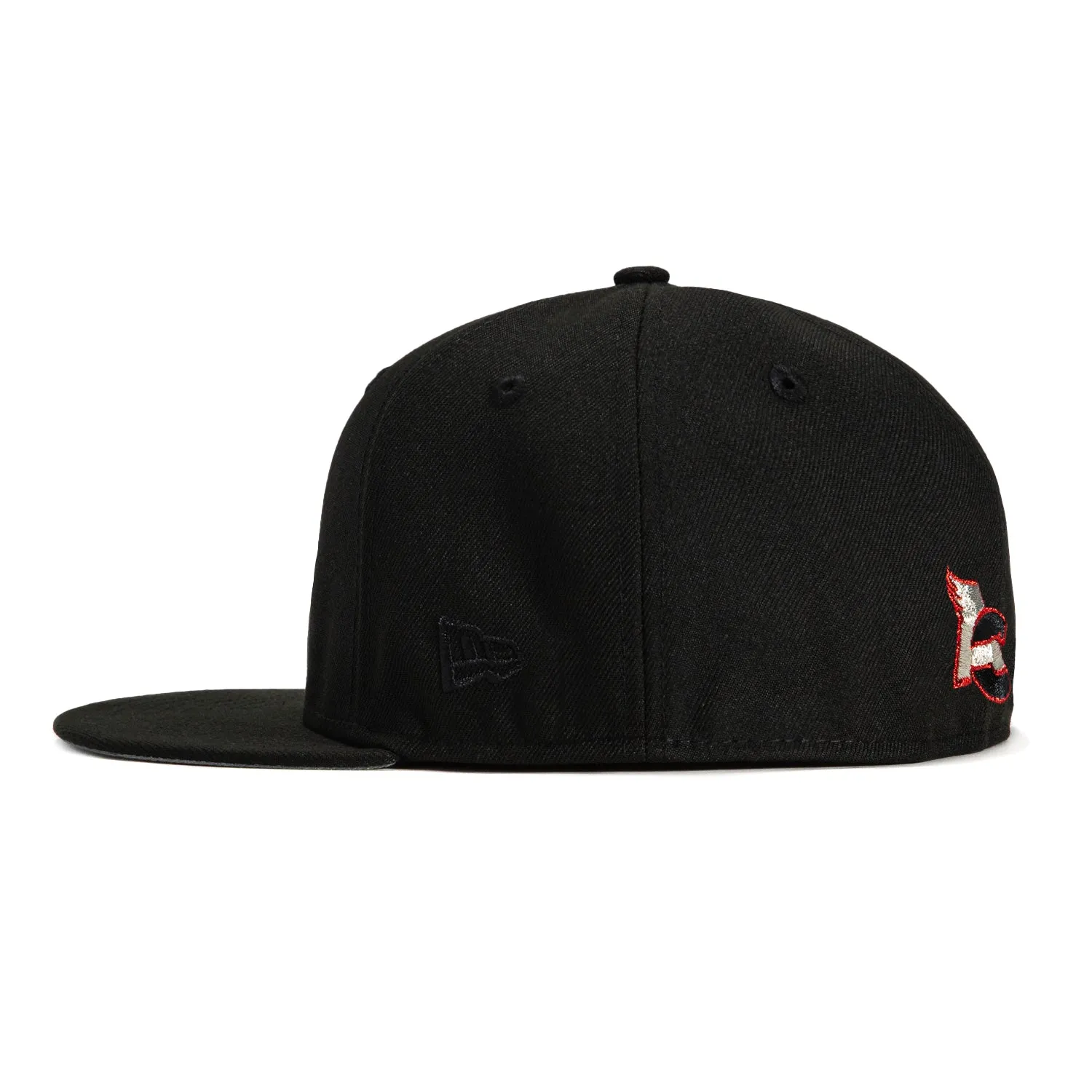 New Era 59Fifty Arizona Cardinals Hat - Black. Metallic Silver. Red