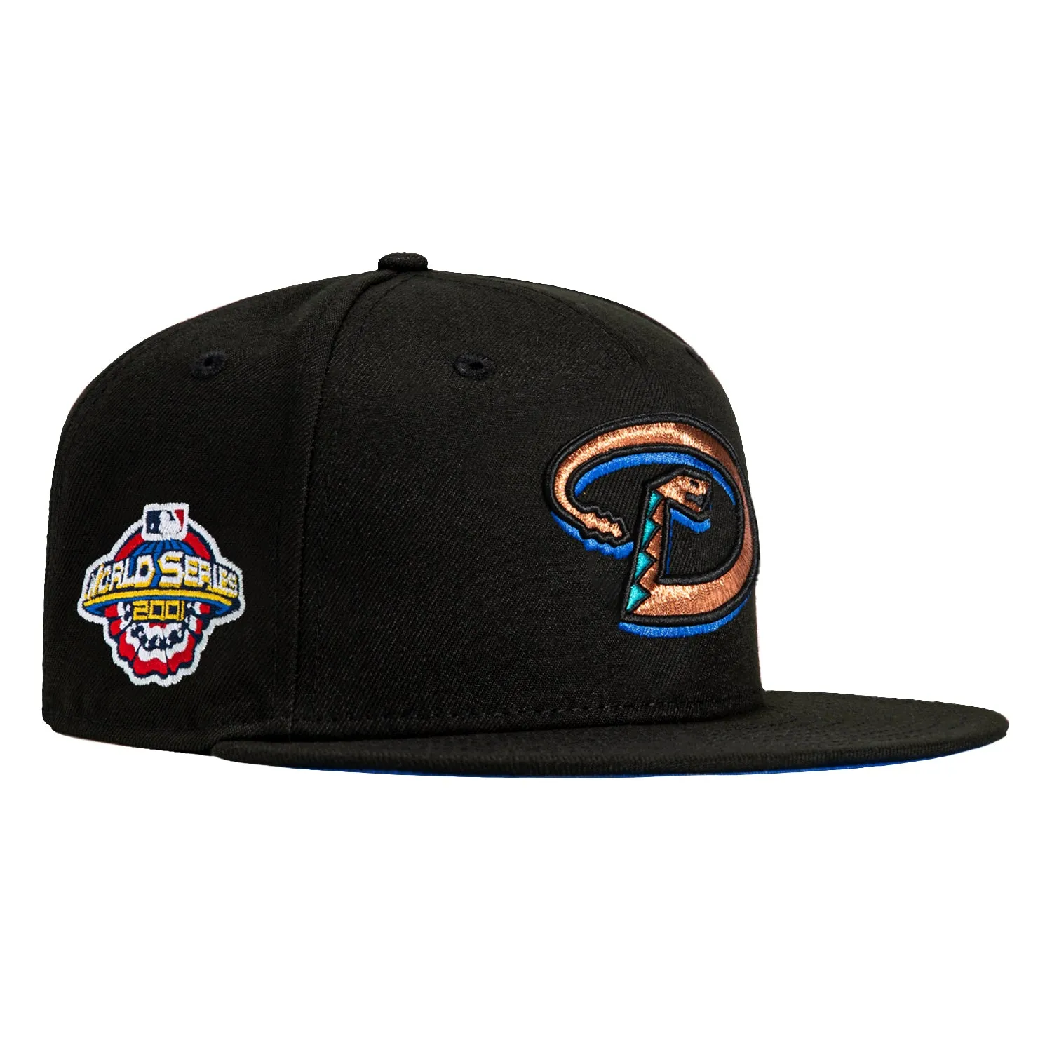 New Era 59Fifty Arizona Diamondbacks 2001 World Series Patch Hat - Black. Royal