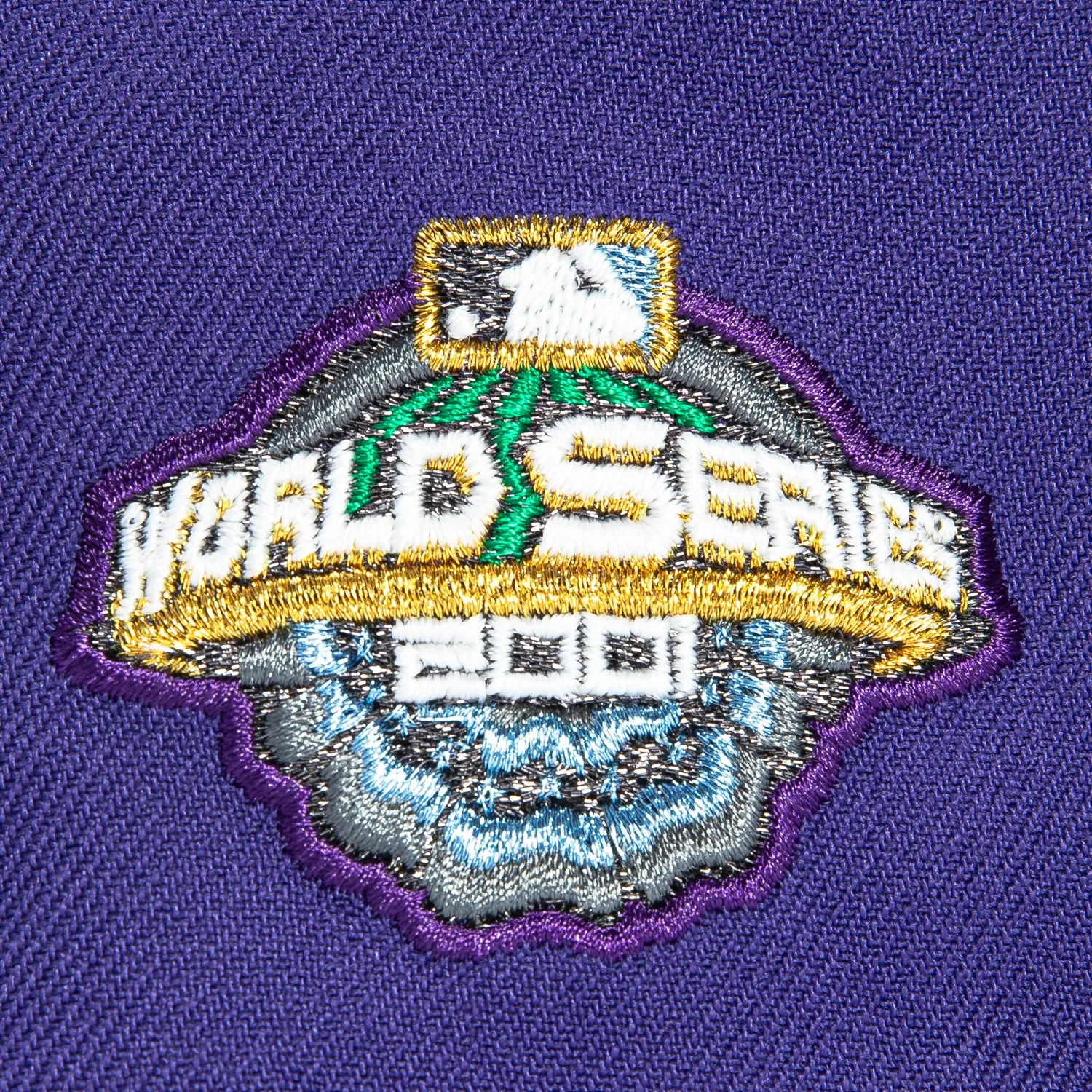 New Era 59Fifty Arizona Diamondbacks 2001 World Series Patch Upside Down Hat - Purple, Black