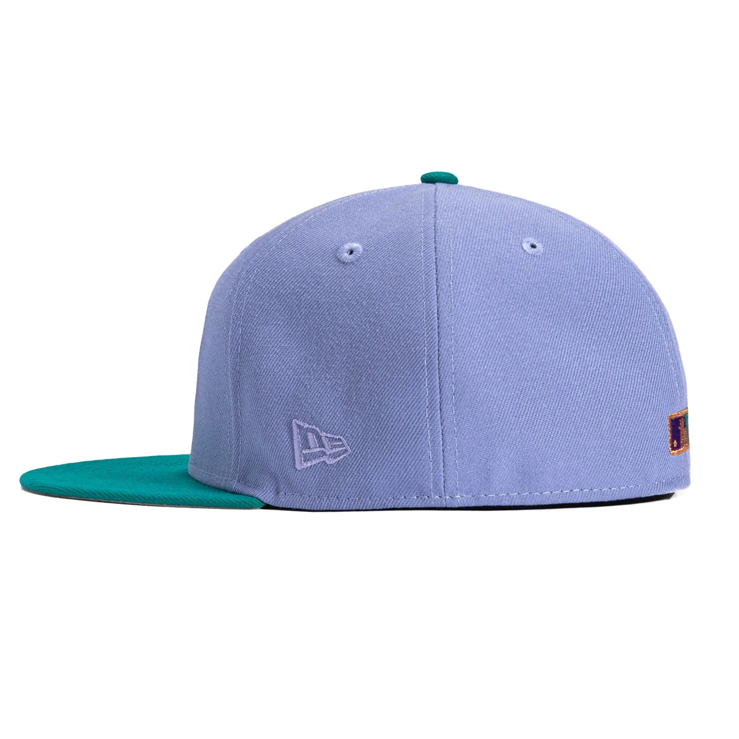 New Era 59Fifty Arizona Diamondbacks 2001 World Series Patch Word Hat - Lavender, Teal