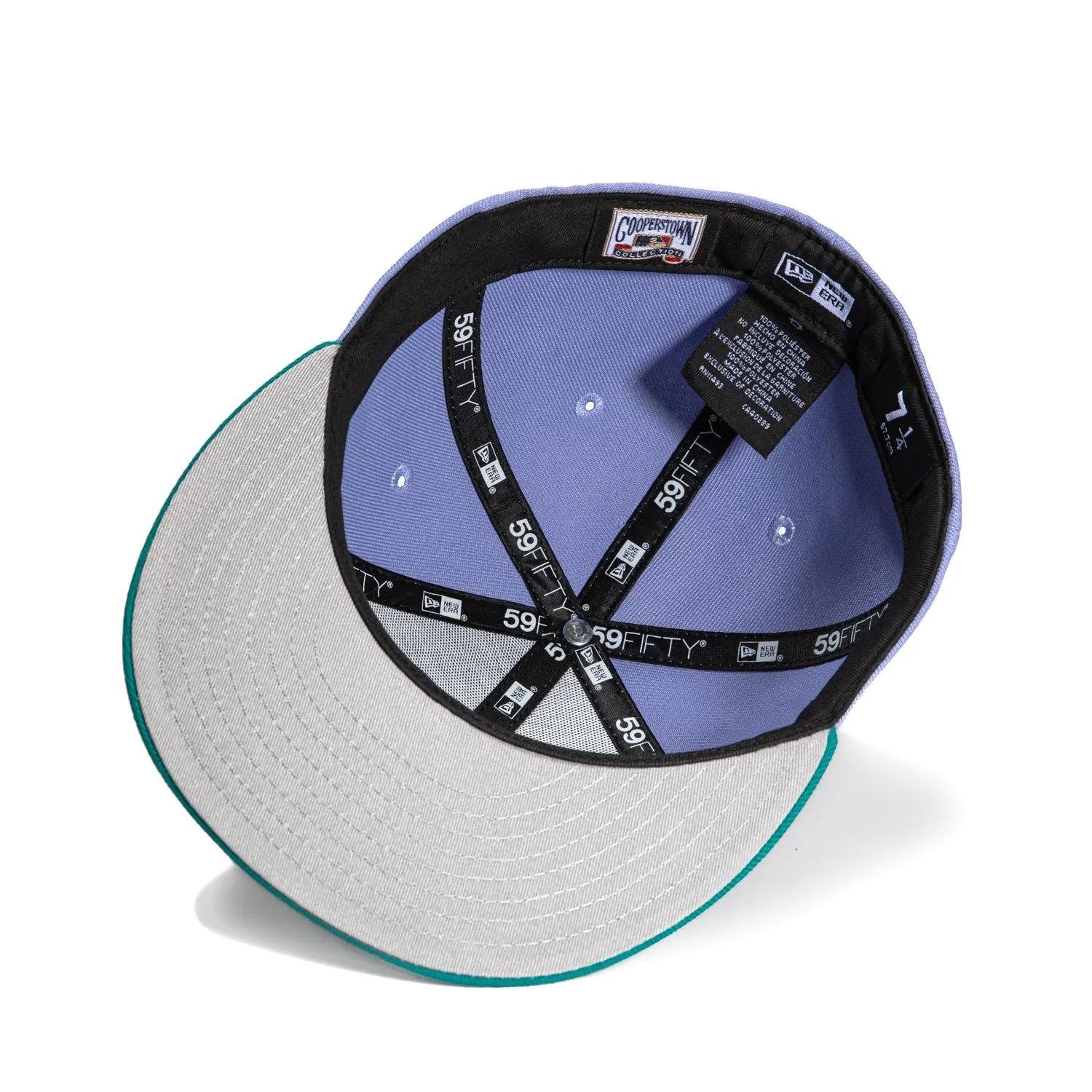 New Era 59Fifty Arizona Diamondbacks 2001 World Series Patch Word Hat - Lavender, Teal