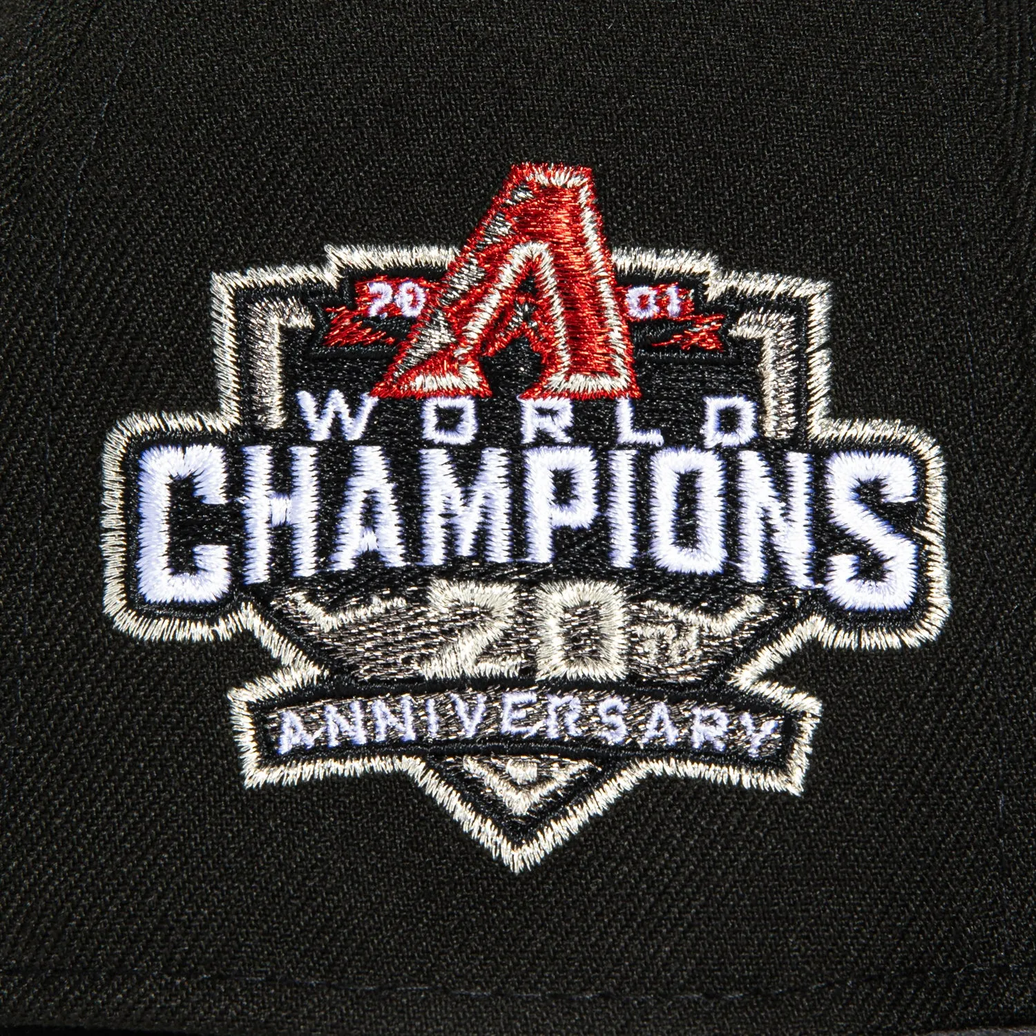 New Era 59Fifty Arizona Diamondbacks 20th Anniversary Champions Patch A Hat - Black. Graphite. Red