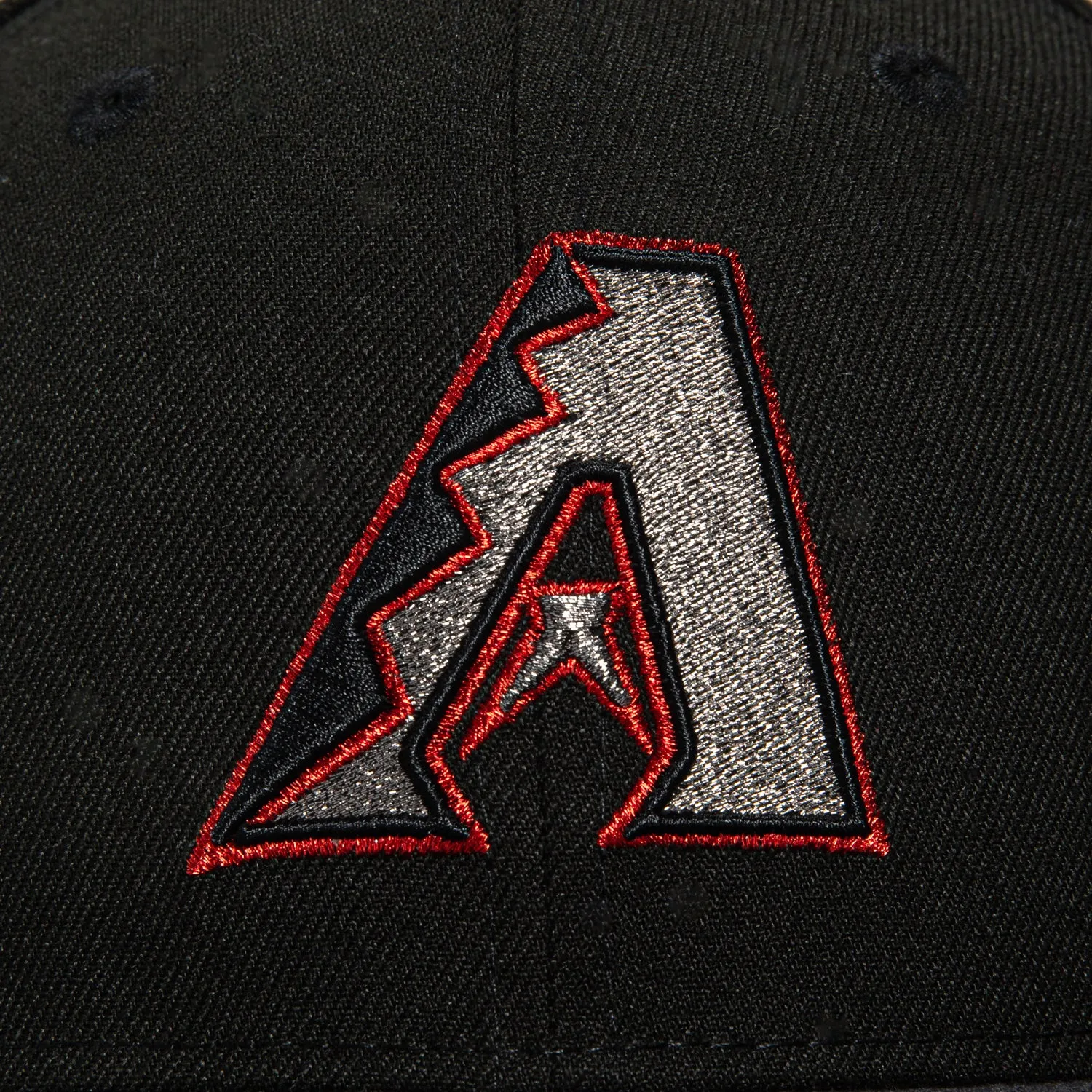 New Era 59Fifty Arizona Diamondbacks 20th Anniversary Champions Patch A Hat - Black. Graphite. Red