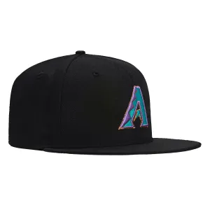 New Era 59Fifty Arizona Diamondbacks A Hat - Black, Teal, Purple