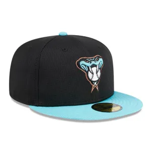 New Era 59Fifty Arizona Diamondbacks BP Hat - Black. Mint