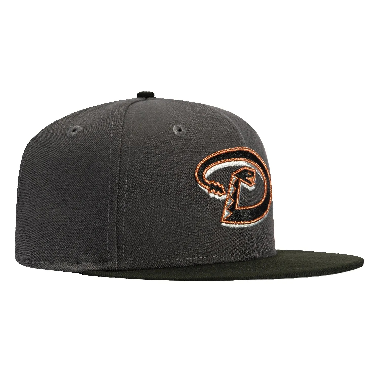 New Era 59Fifty Arizona Diamondbacks D Hat - Graphite. Black. Metallic Copper