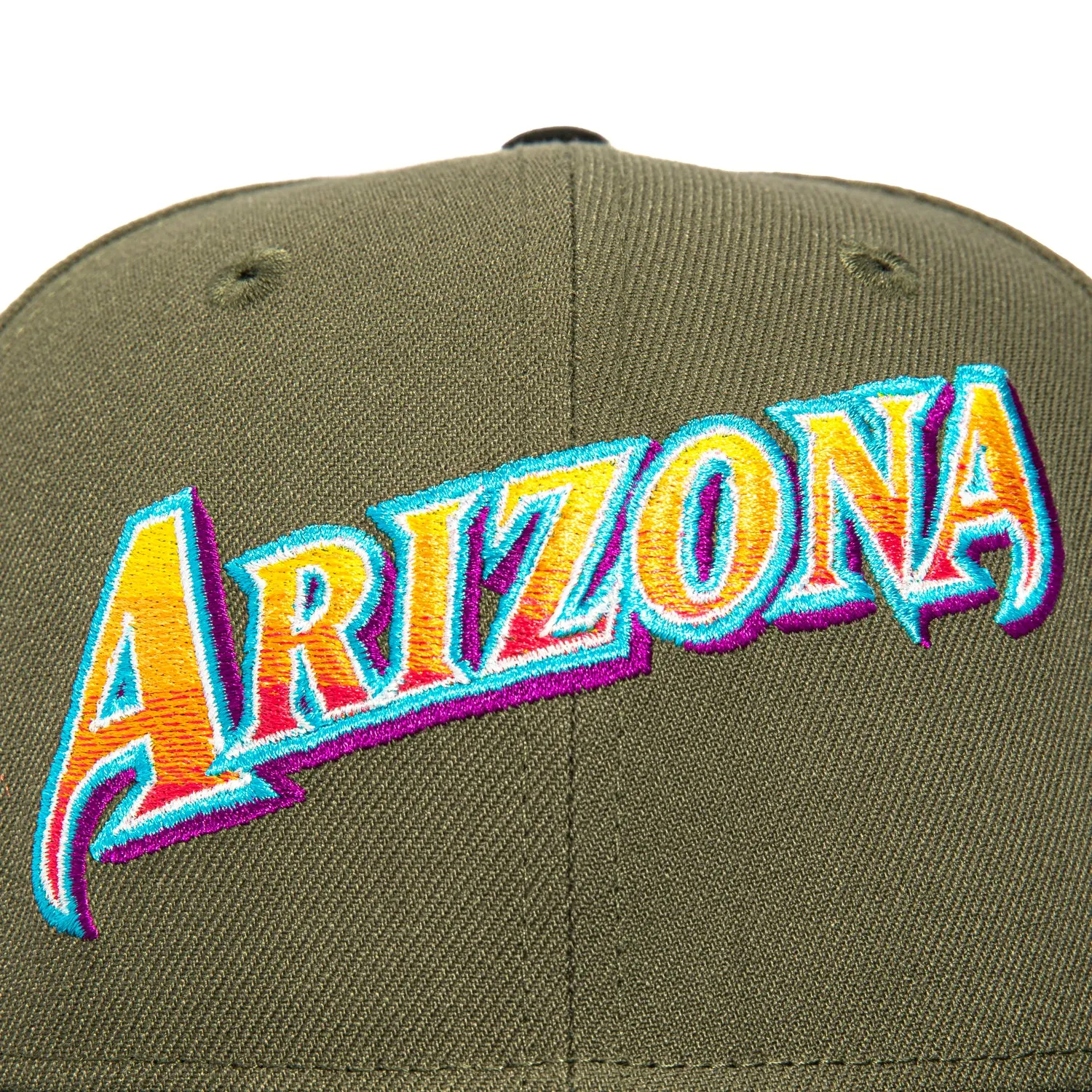 New Era 59Fifty Arizona Diamondbacks Gradient Script Hat - Olive, Black
