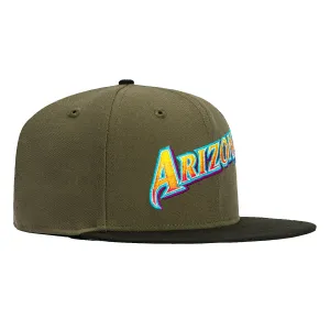 New Era 59Fifty Arizona Diamondbacks Gradient Script Hat - Olive, Black