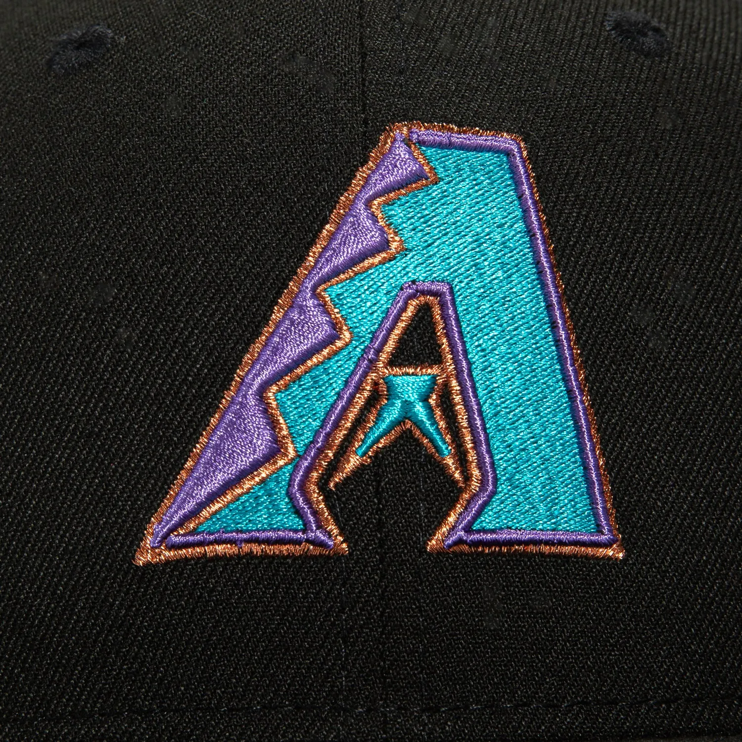 New Era 59Fifty Arizona Diamondbacks Inaugural Patch A Hat - Black. Teal. Metallic Copper