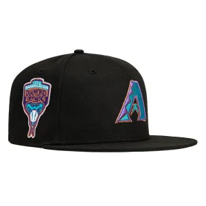 New Era 59Fifty Arizona Diamondbacks Inaugural Patch A Hat - Black. Teal. Metallic Copper