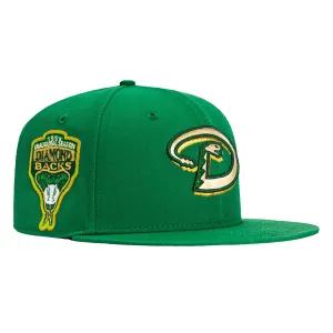 New Era 59Fifty Arizona Diamondbacks Inaugural Patch D Hat - Kelly Green. Metallic Gold
