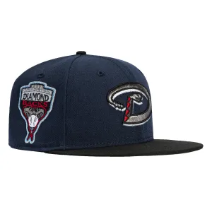 New Era 59Fifty Arizona Diamondbacks Inaugural Patch D Hat - Navy, Black, Metallic Silver, Red