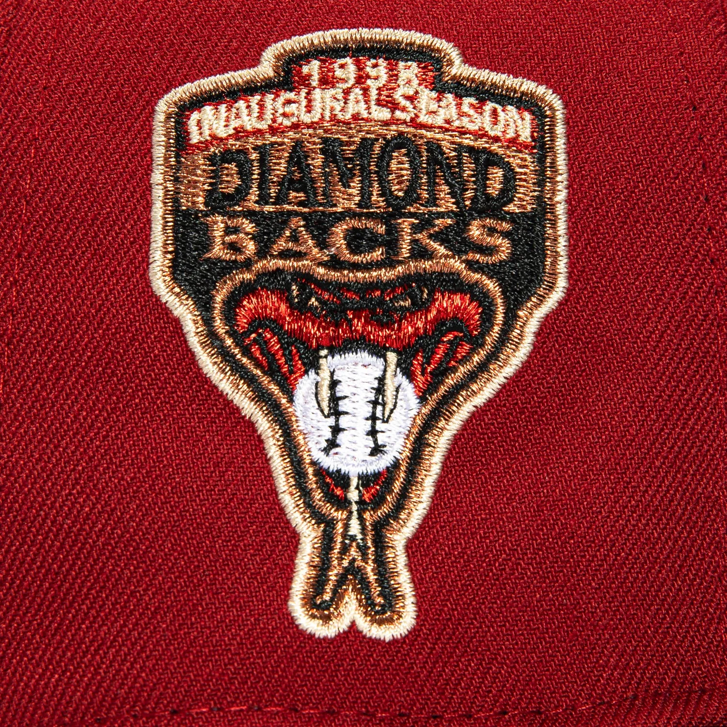 New Era 59Fifty Arizona Diamondbacks Inaugural Patch D Hat - Sedona Red, Black, Metallic Copper