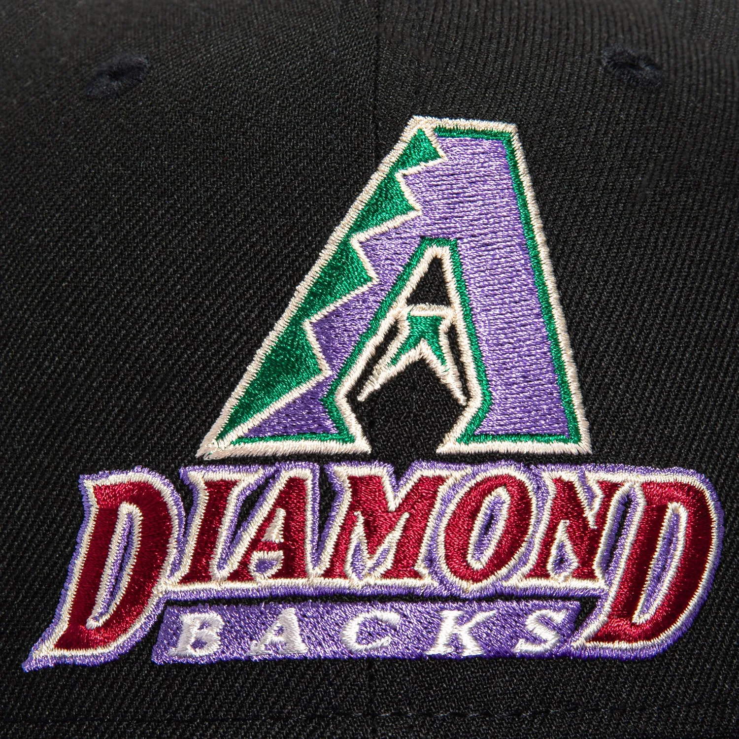 New Era 59Fifty Arizona Diamondbacks Inaugural Patch Logo Hat - Black, Purple, Cardinal