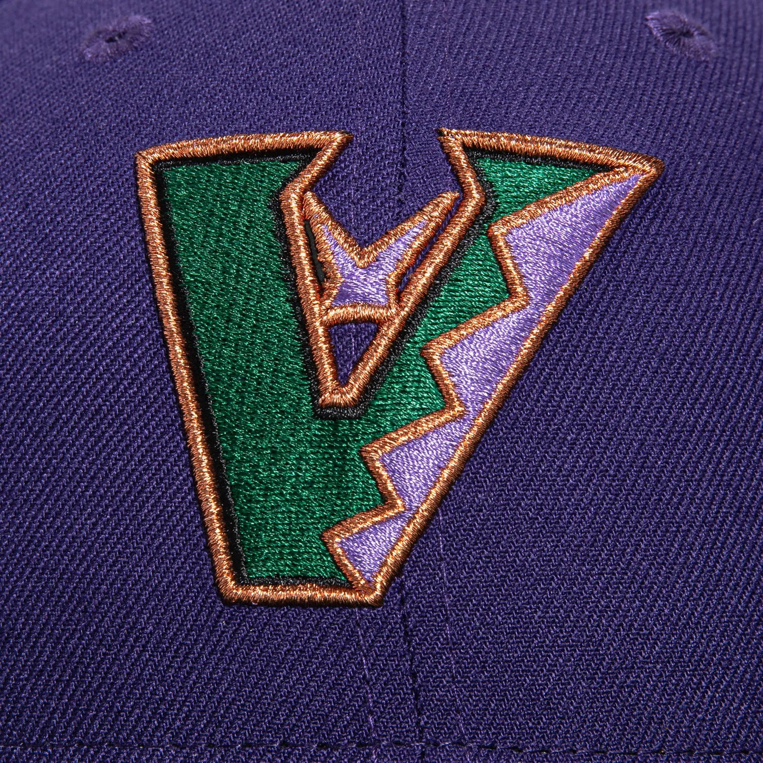 New Era 59Fifty Arizona Diamondbacks Inaugural Patch Upside Down Hat - Purple. Green