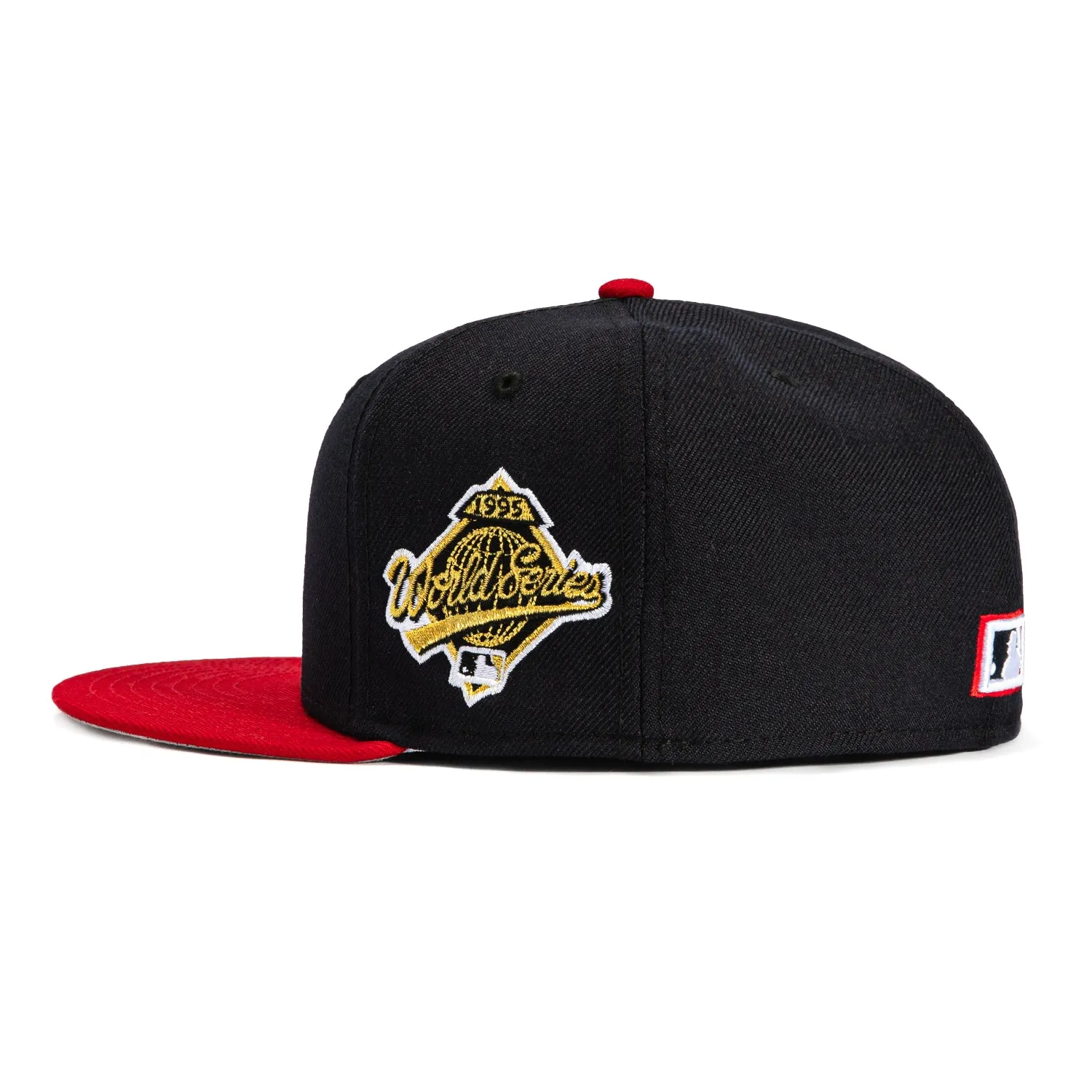 New Era 59Fifty Atlanta Braves 1995 World Series Patch Home Hat -  Navy, Red