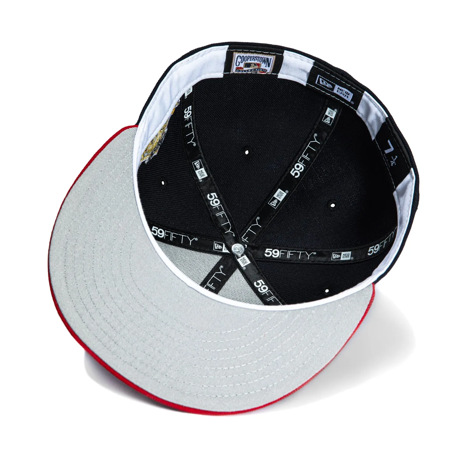 New Era 59Fifty Atlanta Braves 1995 World Series Patch Home Hat -  Navy, Red