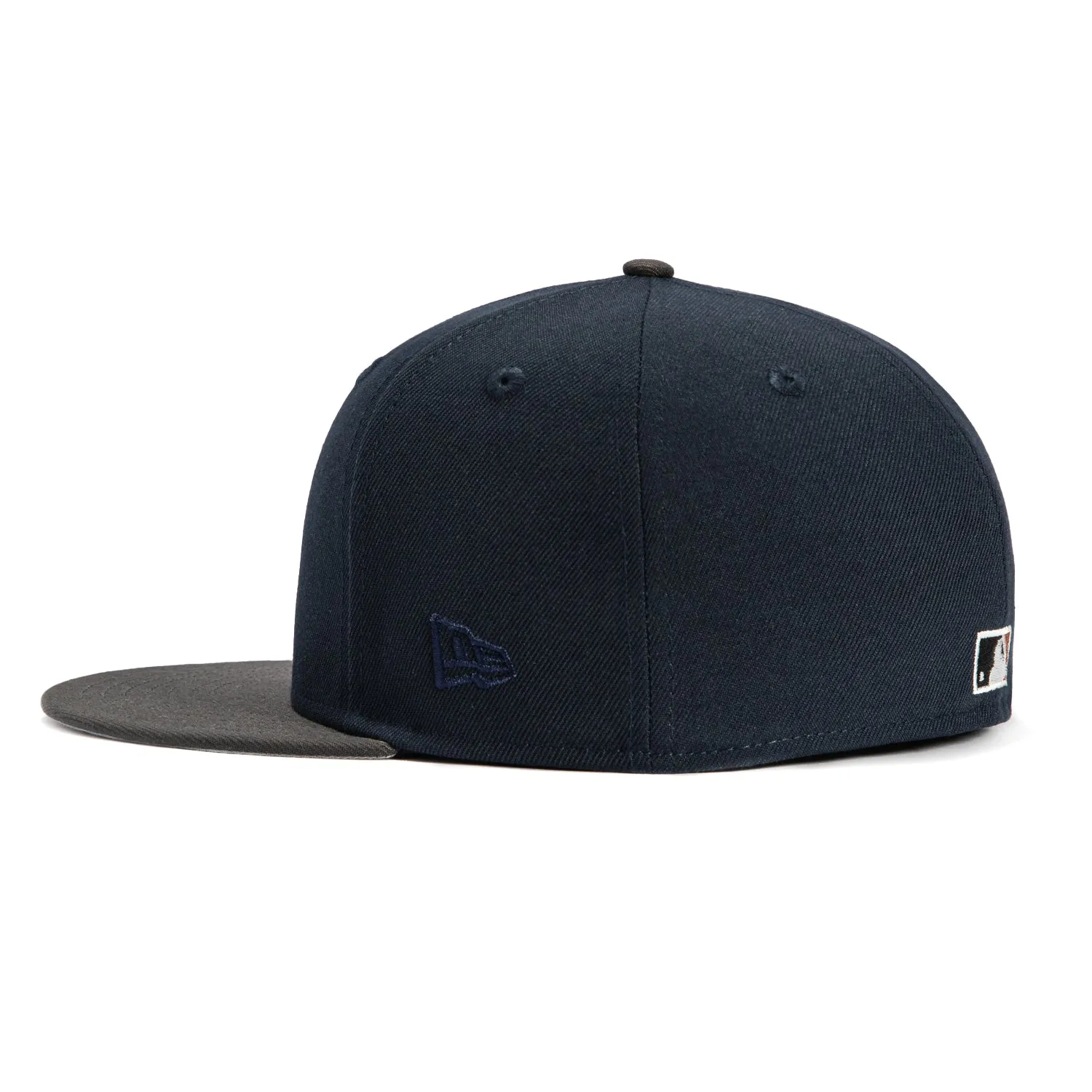New Era 59Fifty Atlanta Braves 1999 World Series Patch Hat - Navy. Graphite