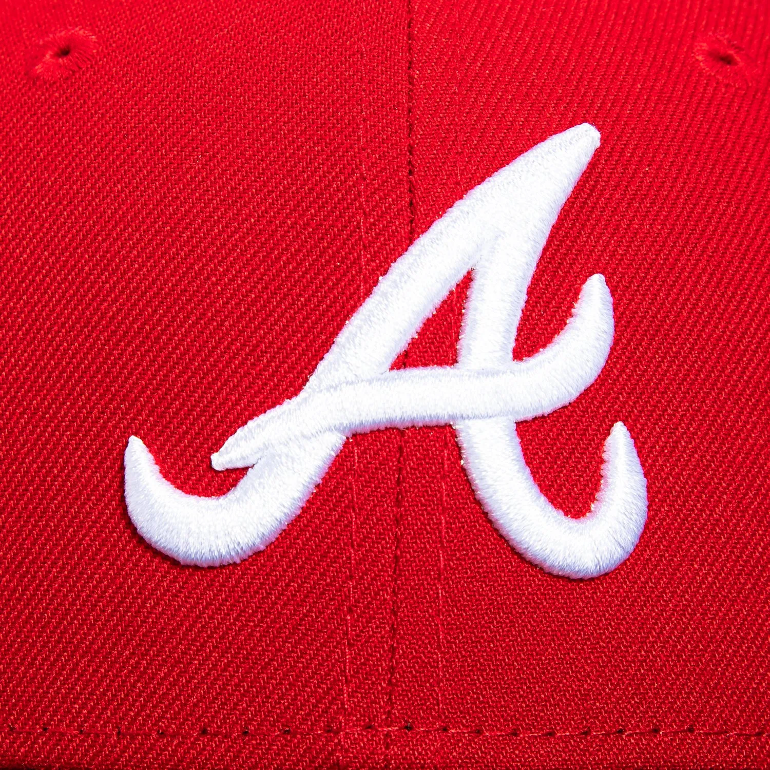 New Era 59Fifty Atlanta Braves Hat - Red. Black. White