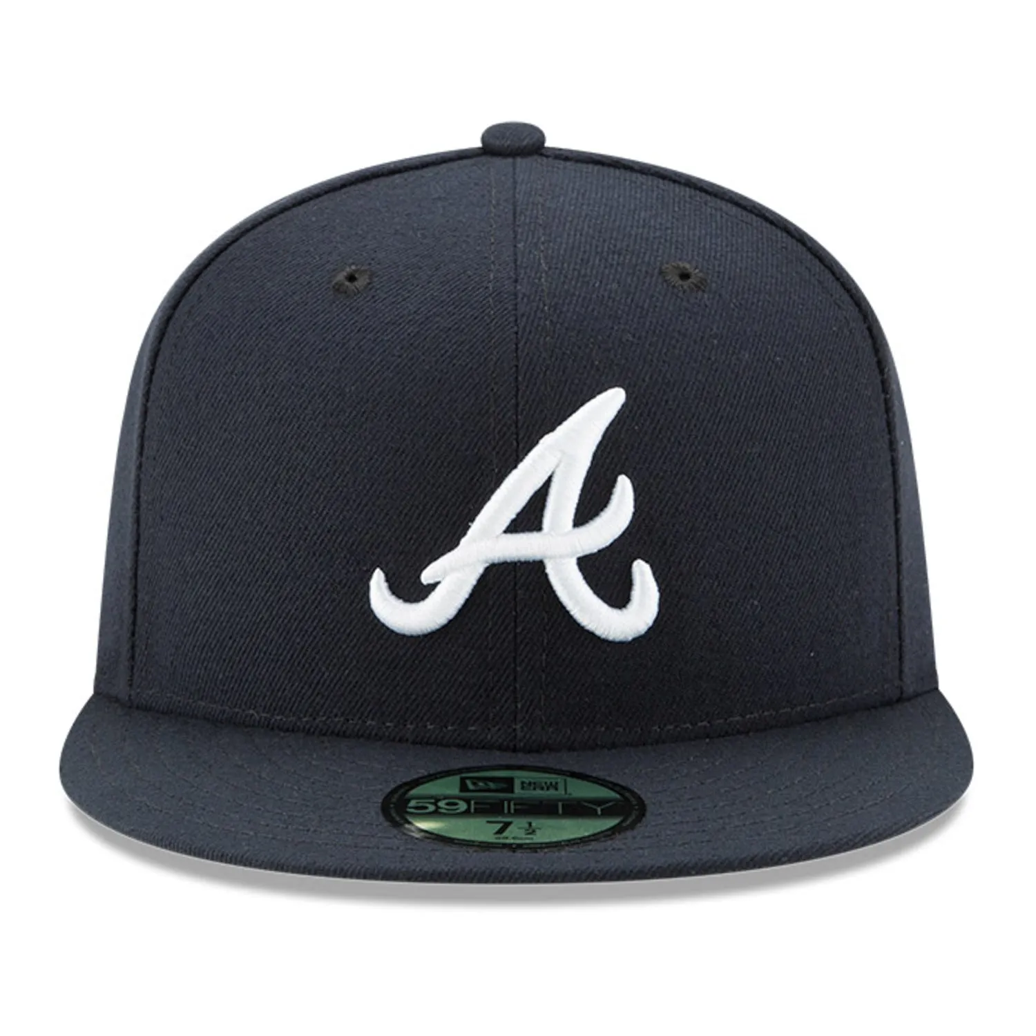 New Era 59Fifty Authentic Collection Atlanta Braves Road Hat - Navy