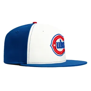 New Era 59Fifty Authentic Collection Chicago Cubs Alternate Rail Hat - White. Royal